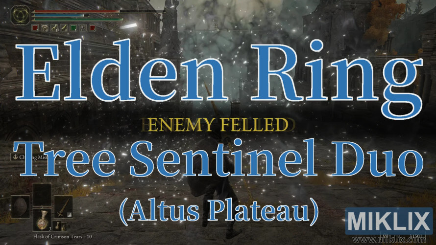Elden Ring screenshot showing Tree Sentinel Duo defeated in Altus Plateau. Elden Ring screenshot showing Tree Sentinel Duo defeated in Altus Plateau.