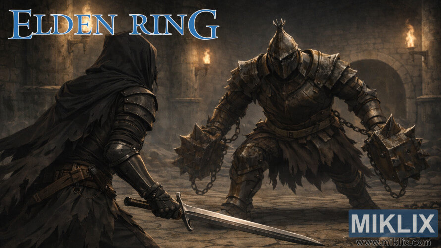 Dark fantasy fan art of the Tarnished in Black Knife armor facing the Grave Warden Duelist inside the torchlit Murkwater Catacombs in Elden Ring. Dark fantasy fan art of the Tarnished in Black Knife armor facing the Grave Warden Duelist inside the torchlit Murkwater Catacombs in Elden Ring.