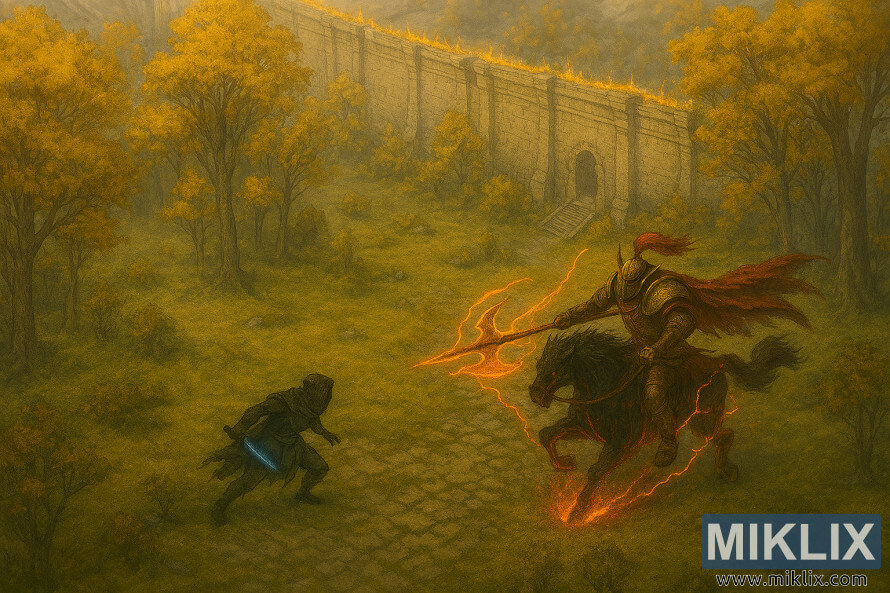 ÙÙ Ø§ÙÙØ¹Ø¬Ø¨ÙÙ Ø¹ÙÙ Ø·Ø±Ø§Ø² Ø§ÙØ£ÙÙÙ Elden Ring ÙÙØ¸ÙØ± Tarnished Ø¶Ø¯ Draconic Tree Sentinel ÙÙ ØºØ§Ø¨Ø© Ø¨Ø§ÙÙØ±Ø¨ ÙÙ Ø£Ø³ÙØ§Ø± Ø§ÙØ¹Ø§ØµÙØ©