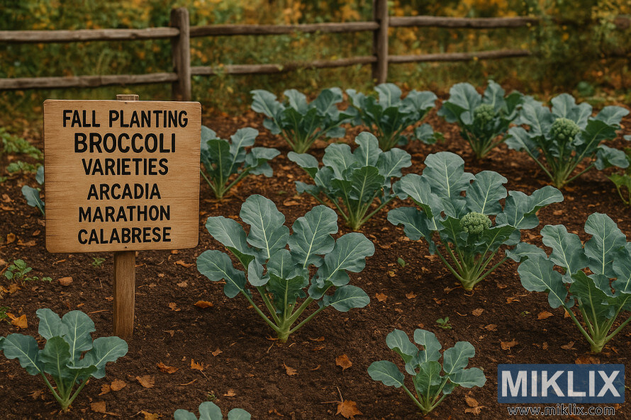Vưá»n rau mùa thu vá»i những hà ng cây bông cải xanh mang tên Arcadia, Marathon và Calabrese trên ná»n Äất nâu già u dinh dưỡng bên cạnh hà ng rà o gá» và lá mùa thu. Vưá»n rau mùa thu vá»i những hà ng cây bông cải xanh mang tên Arcadia, Marathon và Calabrese trên ná»n Äất nâu già u dinh dưỡng bên cạnh hà ng rà o gá» và lá mùa thu.