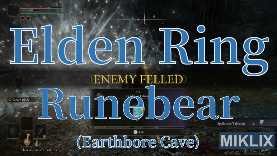Elden Ring screenshot showing victory over the Runebear in Earthbore Cave. Elden Ring screenshot showing victory over the Runebear in Earthbore Cave.