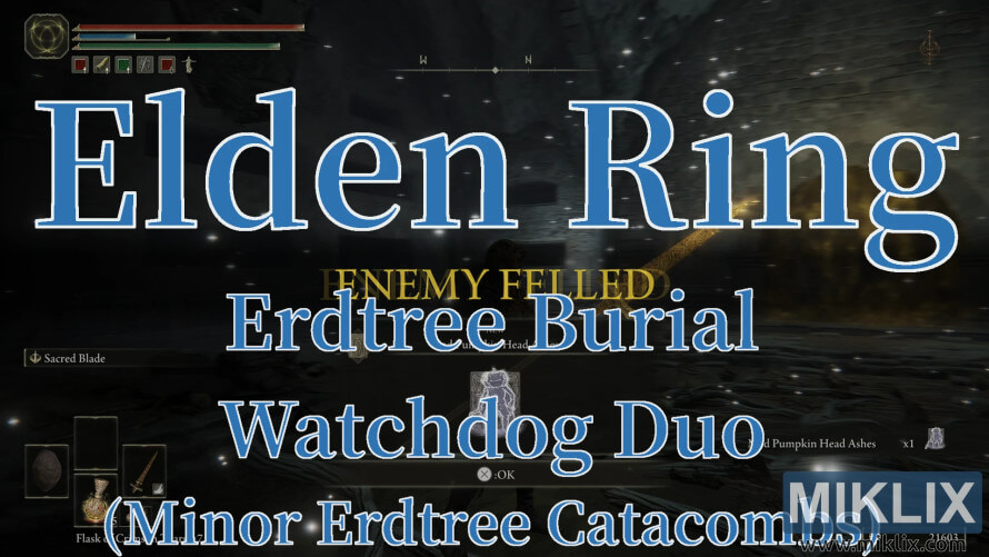 Elden Ring Erdtree Burial Watchdog Duo defeated in Minor Erdtree Catacombs. Elden Ring Erdtree Burial Watchdog Duo defeated in Minor Erdtree Catacombs.