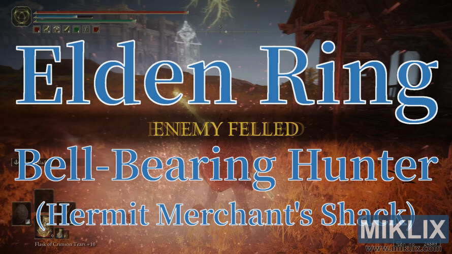Screenshot from Elden Ring showing 'ENEMY FELLED' after defeating a boss in a dark, fiery outdoor setting. Screenshot from Elden Ring showing 'ENEMY FELLED' after defeating a boss in a dark, fiery outdoor setting.