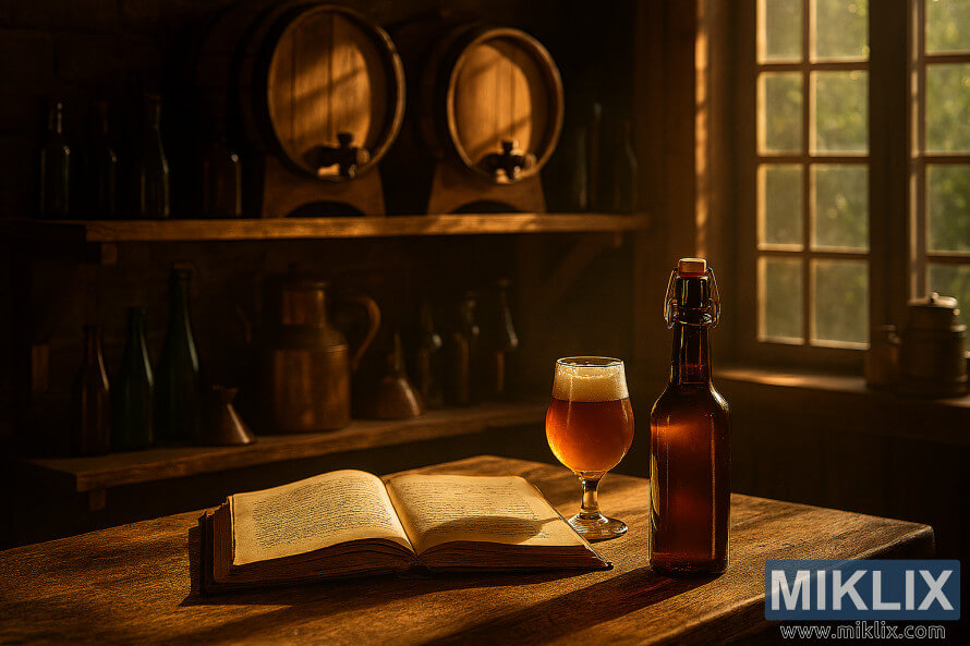 Taxta çÉllÉklÉr, pivÉ hazırlama alÉtlÉri vÉ açıq kitab vÉ ÅüÅÉ qablardan ibarÉt günÉÅli masa ilÉ rahat pivÉxana Taxta çÉllÉklÉr, pivÉ hazırlama alÉtlÉri vÉ açıq kitab vÉ ÅüÅÉ qablardan ibarÉt günÉÅli masa ilÉ rahat pivÉxana