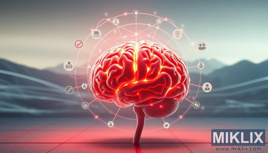 ÙØºØ² Ø¯Ø±Ø®Ø´Ø§Ù Ø¨Ø§ Ø§ØªØµØ§ÙØ§Øª Ø¹ØµØ¨Û Ù ÙÙØ§Ø¯ÙØ§ÛÛ Ø¨Ø±Ø§Û Ø­Ø§ÙØ¸ÙØ ØªÙØ±Ú©Ø² Ù Ø´ÙØ§Ø®Øª Ø¯Ø± ÛÚ© ÙØ­ÛØ· Ø¢ÛÙØ¯ÙâÙÚ¯Ø±.