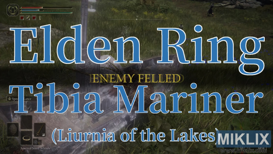 Elden Ring Tibia Mariner defeated in Liurnia of the Lakes. Elden Ring Tibia Mariner defeated in Liurnia of the Lakes.