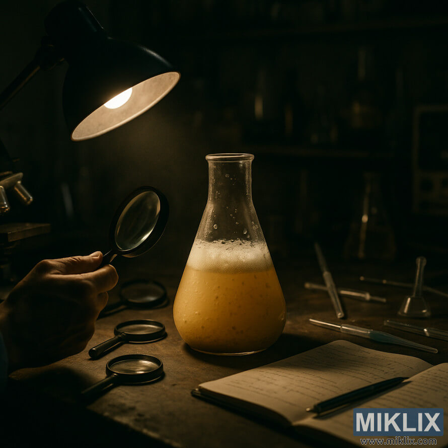 ТÑмÑно оÑвÑÑлений лабоÑаÑоÑний ÑÑÑл з колбоÑ, Ð·Ð°Ð¿Ð¾Ð²Ð½ÐµÐ½Ð¾Ñ ÐºÐ°Ð»Ð°Ð¼ÑÑними дÑÑжджами, пÑд наÑÑÑлÑÐ½Ð¾Ñ Ð»Ð°Ð¼Ð¿Ð¾Ñ, оÑоÑений збÑлÑÑÑвалÑними Ñклом, пÑпеÑками Ñа блокноÑом. ТÑмÑно оÑвÑÑлений лабоÑаÑоÑний ÑÑÑл з колбоÑ, Ð·Ð°Ð¿Ð¾Ð²Ð½ÐµÐ½Ð¾Ñ ÐºÐ°Ð»Ð°Ð¼ÑÑними дÑÑжджами, пÑд наÑÑÑлÑÐ½Ð¾Ñ Ð»Ð°Ð¼Ð¿Ð¾Ñ, оÑоÑений збÑлÑÑÑвалÑними Ñклом, пÑпеÑками Ñа блокноÑом.