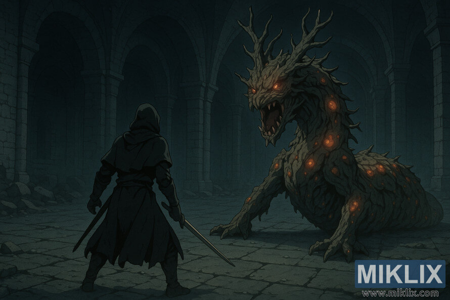 ÙÙØ§Û Ù¾Ø´Øª Ø³Ø± ÛÚ© Ø¬ÙÚ¯Ø¬ÙÛ Ú©ÙØ§ÙâØ¯Ø§Ø± Ú©Ù Ø±Ù Ø¨Ù Ø±ÙÛ ÛÚ© ÙØ§Ø± Ø¯Ø±Ø®ØªÛ ØºÙÙâÙ¾ÛÚ©Ø± Ù Ù¾ÙØ³ÛØ¯Ù Ø¨Ø§ ØªÙÙØ§ Ø¯Ø³Øª Ù Ù¾Ø§Û Ø¬ÙÙÛÛ Ù Ø²Ø®ÙâÙØ§Û ÙØ§Ø±ÙØ¬Û Ø¯Ø±Ø®Ø´Ø§Ù Ø¯Ø± ÛÚ© Ø¯Ø®ÙÙ Ø³ÙÚ¯Û ØªÛØ±Ù ÙØ±Ø§Ø± Ø¯Ø§Ø±Ø¯.