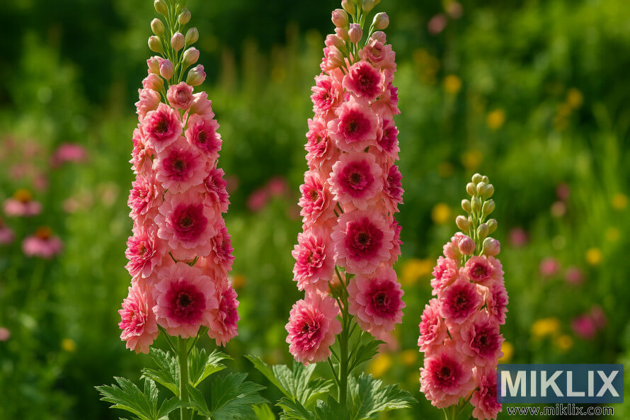 Delphinium 'Highlander Flamenco' کا Ú©ÙÙØ² اپ اÛÚ© Ú©Ø§Ù¹ÛØ¬ طرز Ú©Û Ø¨Ø§Øº Ù
ÛÚº سبز Ù¾ÙØ¯ÙÚº Ú©Û Ø§Ùپر Ø§Ù¹Ú¾ØªÛ ÛÙØ¦Û Ú¯ÙØ§Ø¨Û Ø§ÙØ± Ø±Ø³Ø¨Ø±Û Ú©Û Ù¾Ú¾ÙÙÙÚº Ú©Û ÙÙ
Ø¨Û ÙÙ
Ø¨Û Ù¹Ú©ÚÙÚº ک٠دکھا Ø±ÛØ§ ÛÛÛ Delphinium 'Highlander Flamenco' کا Ú©ÙÙØ² اپ اÛÚ© Ú©Ø§Ù¹ÛØ¬ طرز Ú©Û Ø¨Ø§Øº Ù
ÛÚº سبز Ù¾ÙØ¯ÙÚº Ú©Û Ø§Ùپر Ø§Ù¹Ú¾ØªÛ ÛÙØ¦Û Ú¯ÙØ§Ø¨Û Ø§ÙØ± Ø±Ø³Ø¨Ø±Û Ú©Û Ù¾Ú¾ÙÙÙÚº Ú©Û ÙÙ
Ø¨Û ÙÙ
Ø¨Û Ù¹Ú©ÚÙÚº ک٠دکھا Ø±ÛØ§ ÛÛÛ