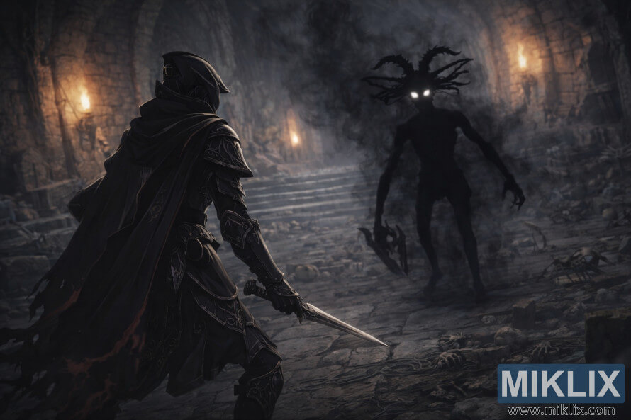 ì ëë©ì´ì ì¤íì¼ë¡ ê·¸ë¦° í¬ìí¸ìëë¤. ê²ì ì¹¼ ê°ì·ì ìì íë½í ìê° ì í¬ ìì ì§ì  ì´ëì´ ë ì§í ë¬ì§ìì ë¬ì§ì ê·¸ë¦¼ì ë³´ì¤ì ë§ì£¼íê³  ìë ëª¨ìµì ë¬ì¬íìµëë¤.