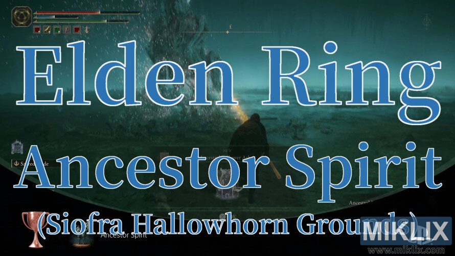 Elden Ring Ancestor Spirit boss fight victory in Siofra Hallowhorn Grounds. Elden Ring Ancestor Spirit boss fight victory in Siofra Hallowhorn Grounds.