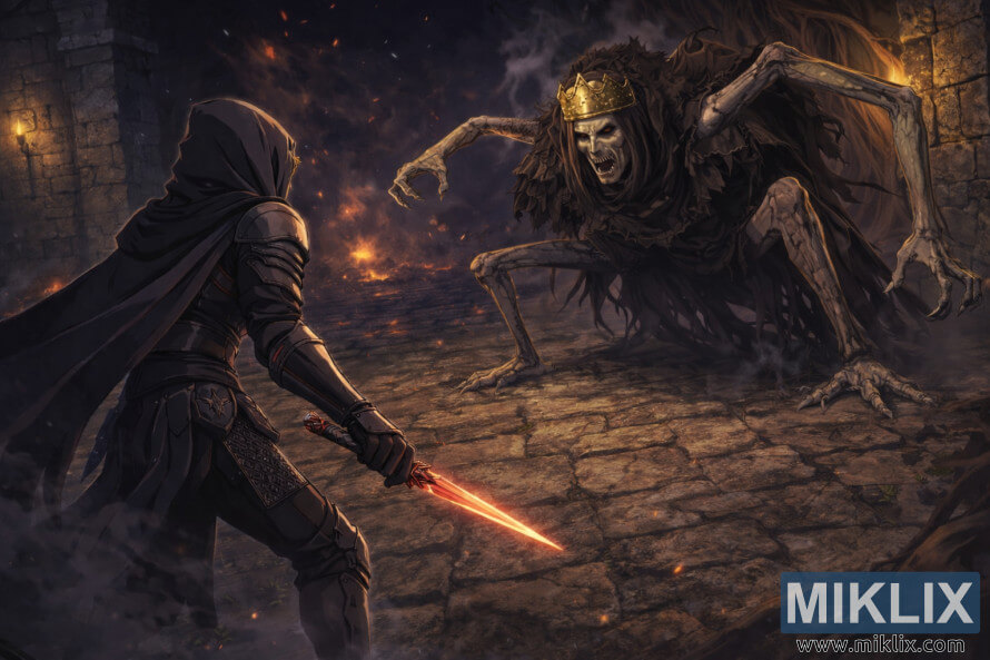 Фан-аÑÑ Ð² аниме-ÑÑиле по Elden Ring, изобÑажаÑÑий ÐÑквеÑнÑнного в доÑпеÑ
аÑ
ЧÑÑного Ðожа, пÑоÑивоÑÑоÑÑего огÑÐ¾Ð¼Ð½Ð¾Ð¼Ñ ÐоÑолевÑÐºÐ¾Ð¼Ñ ÐÑизÑÐ°ÐºÑ Ð² ÑÑмнÑÑ
ÑÑинаÑ
ÐоÑолевÑкого ЦаÑÑÑва пеÑед биÑвой. Фан-аÑÑ Ð² аниме-ÑÑиле по Elden Ring, изобÑажаÑÑий ÐÑквеÑнÑнного в доÑпеÑ
аÑ
ЧÑÑного Ðожа, пÑоÑивоÑÑоÑÑего огÑÐ¾Ð¼Ð½Ð¾Ð¼Ñ ÐоÑолевÑÐºÐ¾Ð¼Ñ ÐÑизÑÐ°ÐºÑ Ð² ÑÑмнÑÑ
ÑÑинаÑ
ÐоÑолевÑкого ЦаÑÑÑва пеÑед биÑвой.