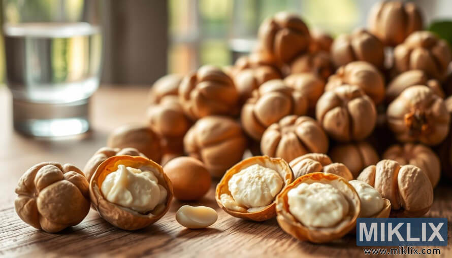 æ¨æ¡ä¸æºæ¾èæ°é®®æ¡æçæ¾³æ´²å æï¼å¨æº«æççåä¸ï¼è²æ®¼å·²ç¶è£éï¼é²åºäºå¥¶æ²¹ççå§é¨ã