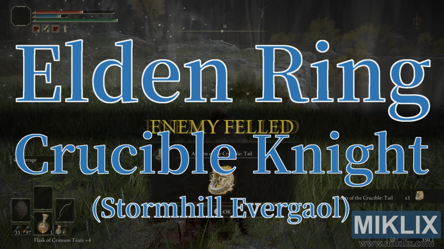 Elden Ring Crucible Knight defeated at Stormhill Evergaol. Elden Ring Crucible Knight defeated at Stormhill Evergaol.