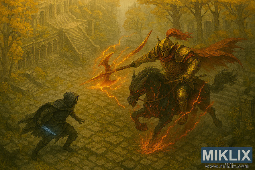 ÙÙ Ø§ÙÙØ¹Ø¬Ø¨ÙÙ Ø¹ÙÙ Ø·Ø±Ø§Ø² Ø§ÙØ£ÙÙÙ Elden Ring ÙØ¸ÙØ± Tarnished Ø¶Ø¯ Draconic Tree Sentinel ÙØ¹ ÙØ§ÙØ¨Ø±Ø¯ ÙÙ Ø§ÙÙØ¯ÙÙØ© Ø§ÙÙØ¯ÙØ±Ø©