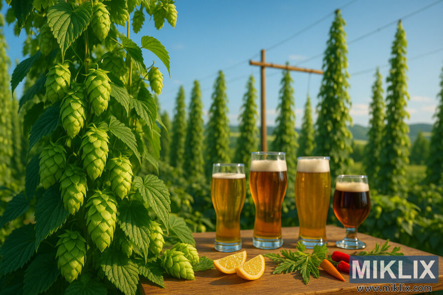 ÛÚ© ÙØ²Ø±Ø¹Ù Ø±Ø§Ø²Ú© Ø¢ÙØªØ§Ø¨Û Ø¨Ø§ ØªØ§Ú©âÙØ§ Ù ÙØ®Ø±ÙØ·âÙØ§Û Ø³Ø¨Ø² Ø¨ÙÙØ¯Ø ÛÚ© Ø¯Ø§Ø±Ø¨Ø³Øª ÚÙØ¨Û Ù ÛÚ© ÙÛØ² Ø±ÙØ³ØªØ§ÛÛ Ø¯Ø± Ù¾ÛØ´âØ²ÙÛÙÙ Ú©Ù Ø´Ø§ÙÙ ÚÙØ§Ø± ÙÛÙØ§Ù Ø¢Ø¨Ø¬ÙØ Ø¨Ø±Ø´âÙØ§Û ÙØ±Ú©Ø¨Ø§ØªØ ÙÙÙÙ ÚÛÙÛ Ù Ú¯ÛØ§ÙØ§Ù ÙØ¹Ø·Ø± Ø§Ø³Øª.