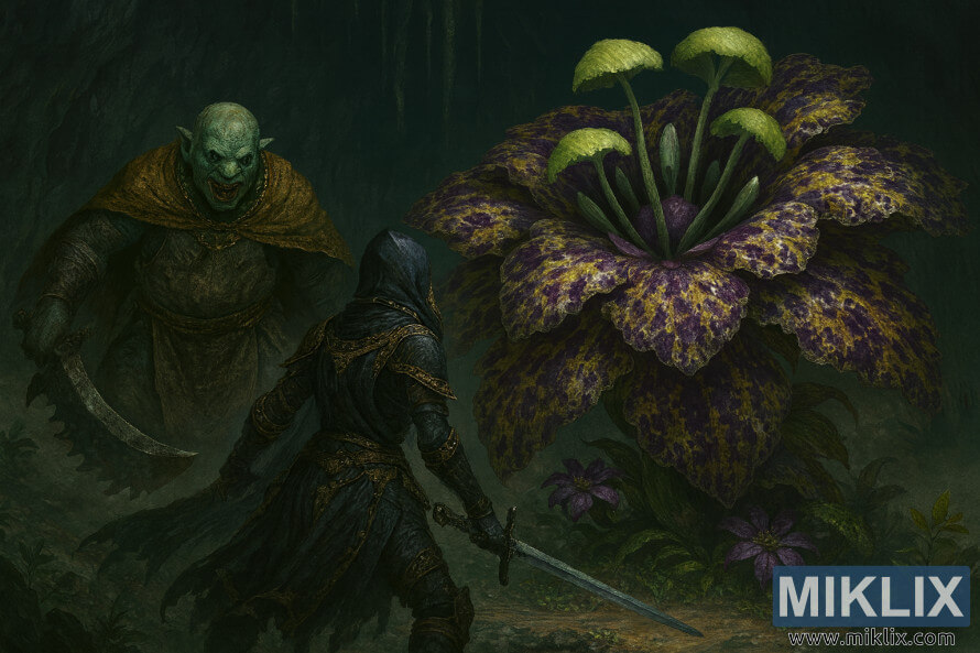 I-Anime style Decked ibhekene no-Omenkiller no-Miranda the Blighted Bloom emhumeni onenkungu