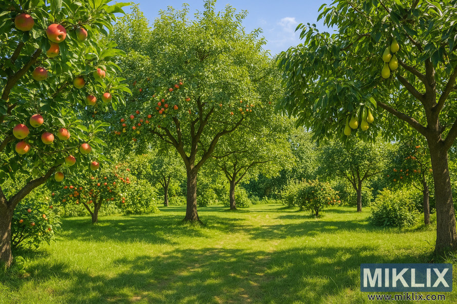 Ð¡Ð²ÐµÑÐ»Ð° Ð»ÐµÑÐ½Ð° Ð³ÑÐ°Ð´Ð¸Ð½Ð° ÑÐ¾ ÑÐ°Ð±Ð¾Ð»ÐºÐ½Ð¸ÑÐ¸ Ð¸ ÐºÑÑÑÐ¸ Ð½Ð°ÑÐµÐ´ÐµÐ½Ð¸ Ð¿Ð¾ÐºÑÐ°Ñ ÑÑÐµÐ²Ð½Ð° Ð¿Ð°ÑÐµÐºÐ°, Ð½Ð¸Ð²Ð½Ð¸ÑÐµ Ð³ÑÐ°Ð½ÐºÐ¸ ÑÐµÑÐºÐ¸ ÑÐ¾ Ð·ÑÐµÐ»Ð¸ Ð¿Ð»Ð¾Ð´Ð¾Ð²Ð¸ Ð¸ ÑÑÐ»Ð°Ð°Ñ Ð½ÐµÐ¶Ð½Ð° ÑÐµÐ½ÐºÐ°.