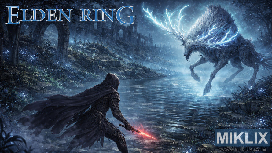 Fan art of Elden Ring battle between Black Knife armor player and Regal Ancestor Spirit in Nokron Fan art of Elden Ring battle between Black Knife armor player and Regal Ancestor Spirit in Nokron