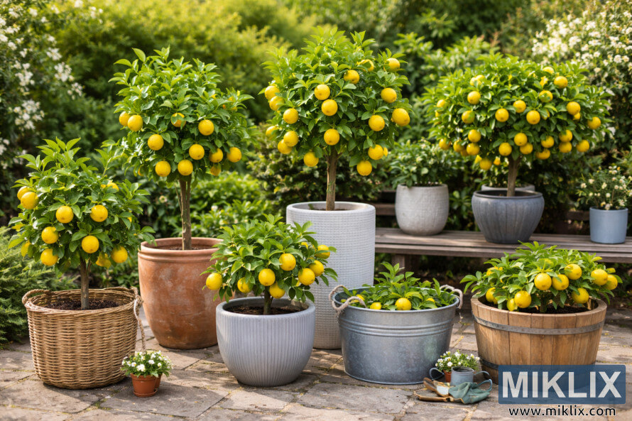 ÐÐµÐ¹Ð·Ð°Ð¶Ð½Ð° ÑÐ½Ð¸Ð¼ÐºÐ°, Ð¿Ð¾ÐºÐ°Ð·Ð²Ð°ÑÐ° Ð»Ð¸Ð¼Ð¾Ð½Ð¾Ð²Ð¸ Ð´ÑÑÐ²ÐµÑÐ°, Ð·Ð°ÑÐ°Ð´ÐµÐ½Ð¸ Ð² ÑÐµÑÐ°ÐºÐ¾ÑÐµÐ½Ð¸ ÑÐ°ÐºÑÐ¸Ð¸, ÐºÐµÑÐ°Ð¼Ð¸ÑÐ½Ð¸ ÑÐ°ÐºÑÐ¸Ð¸, Ð´ÑÑÐ²ÐµÐ½Ð¸ Ð±ÑÑÐ²Ð¸, Ð±ÐµÑÐ¾Ð½Ð½Ð¸ ÐºÐ¾Ð½ÑÐµÐ¹Ð½ÐµÑÐ¸, Ð¿Ð»Ð°ÑÐ½ÐµÐ½Ð¸ ÑÐ¾ÑÐ±Ð¸ Ð·Ð° Ð¾ÑÐ³Ð»ÐµÐ¶Ð´Ð°Ð½Ðµ Ð¸ ÐºÐ°Ð¼ÐµÐ½Ð½Ð¸ ÑÐ°ÐºÑÐ¸Ð¸ Ð² ÑÐ»ÑÐ½ÑÐµÐ²Ð° Ð³ÑÐ°Ð´Ð¸Ð½Ð°.