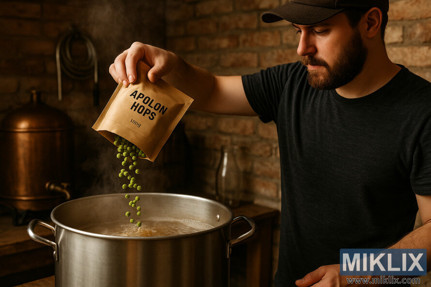 Rustik ÅÉraitdÉ evdÉ pivÉ istehsalÃ§Ä±sÄ± buxarlanan paslanmayan poladdan hazÄ±rlanmÄ±Å Ã§aydana Apolon mayaotu tÃ¶kÃ¼r.