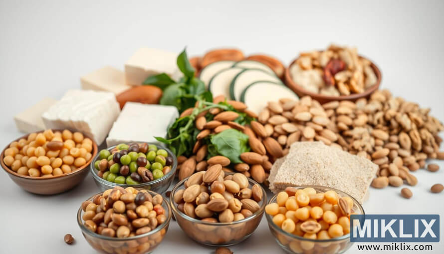 ì½©ë¥, ëë¶, íí, ê²¬ê³¼ë¥, ì¨ì ë± ë¤ìí ìë¬¼ì± ë¨ë°±ì§ì´ ë¤ì´ ììµëë¤.